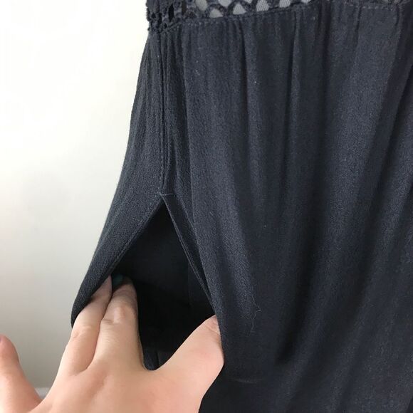 Scotch & Soda Paradise Cove Black Maxi Dress SZ 6 - Picture 8 of 8